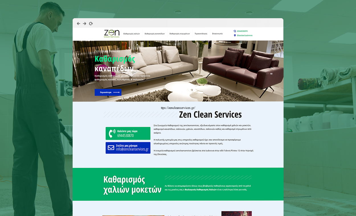 Website development Zencleanservices